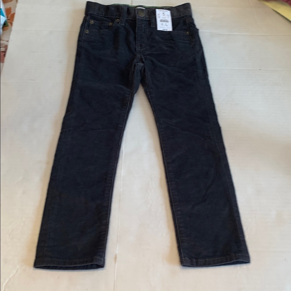 NWT Crewcuts Dark Gray  Corduroy boys Pants size 5